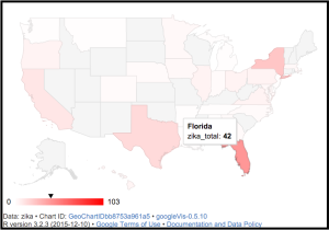 Zika US Case Report Map